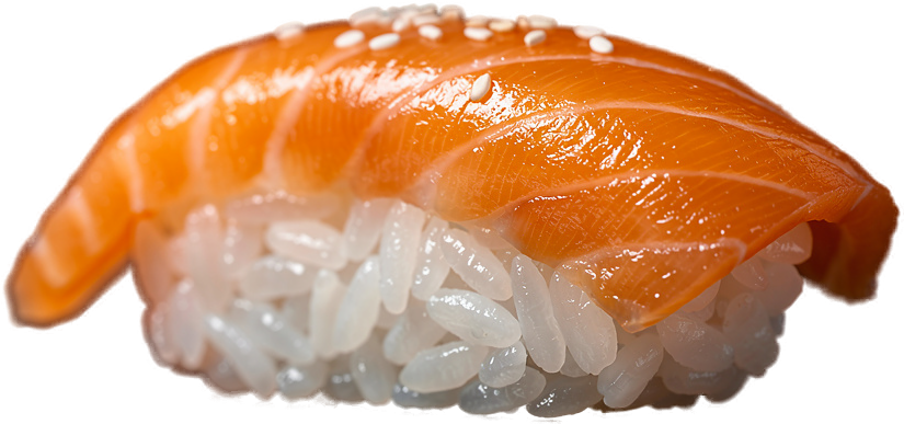 Niguiri de salmão fresco do Tetsuya Sushi